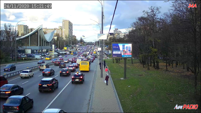 Цифрова панель 3.2x2.24,  Бульвар Дружби Народів, 22, до Печерського мосту, до центру